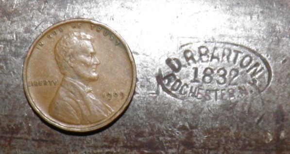 Oval D. R. Barton 1832 Rochester N. Y. 2" Heavy Socket Framing Chisel